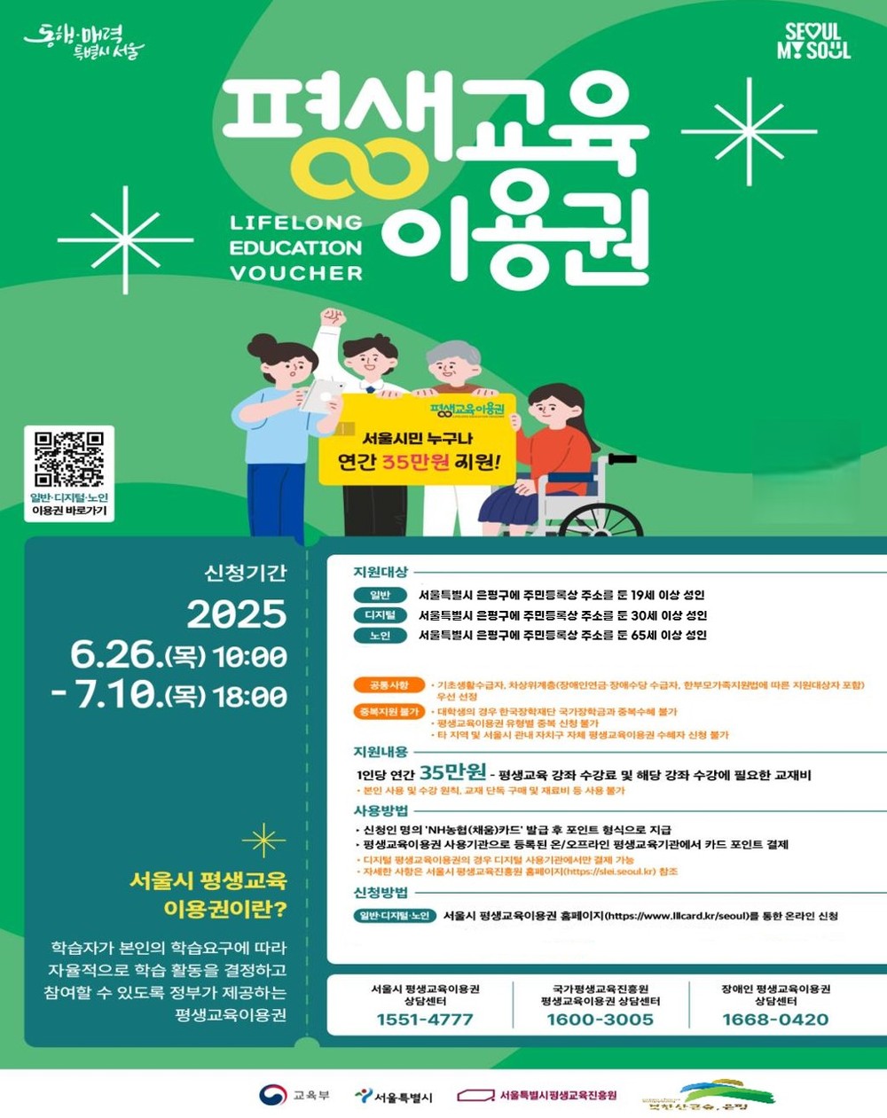 은평구, 「2025년 평생교육이용권」 2차 지원자 모집