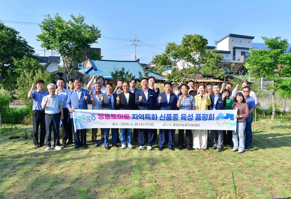 장성군, 신품종 방울토마토 ‘TS샛별’ 품평회 개최