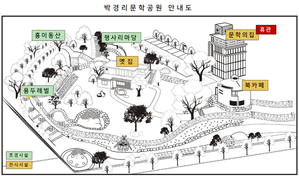 박경리문학공원 문학의집 전시실 10월 말까지 휴관