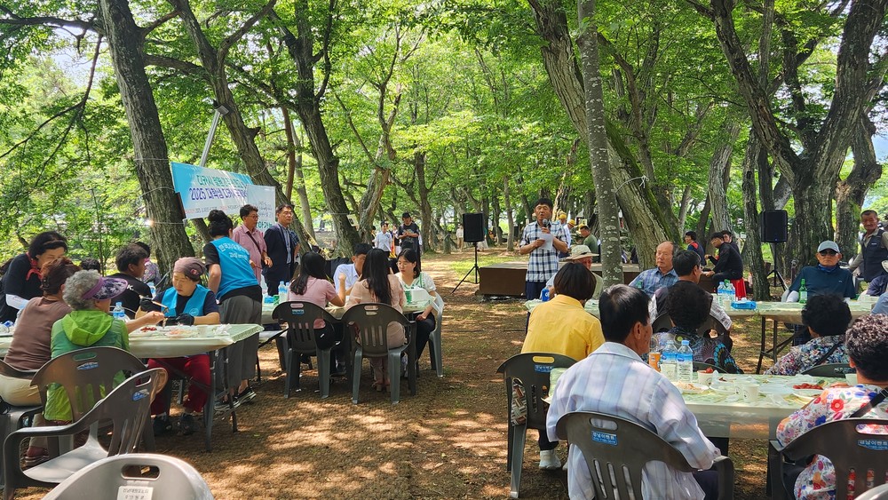 고성군 마암면 장산마을, 전례 써레씻기 행사 가져