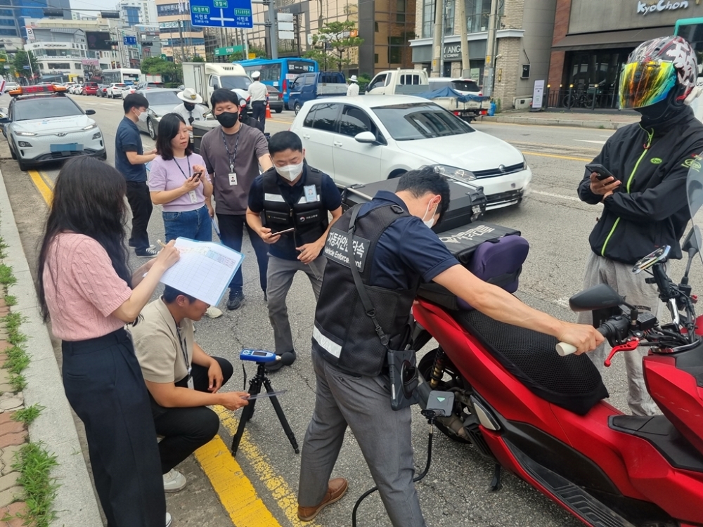 의정부시, 이륜자동차 합동단속 18건 적발