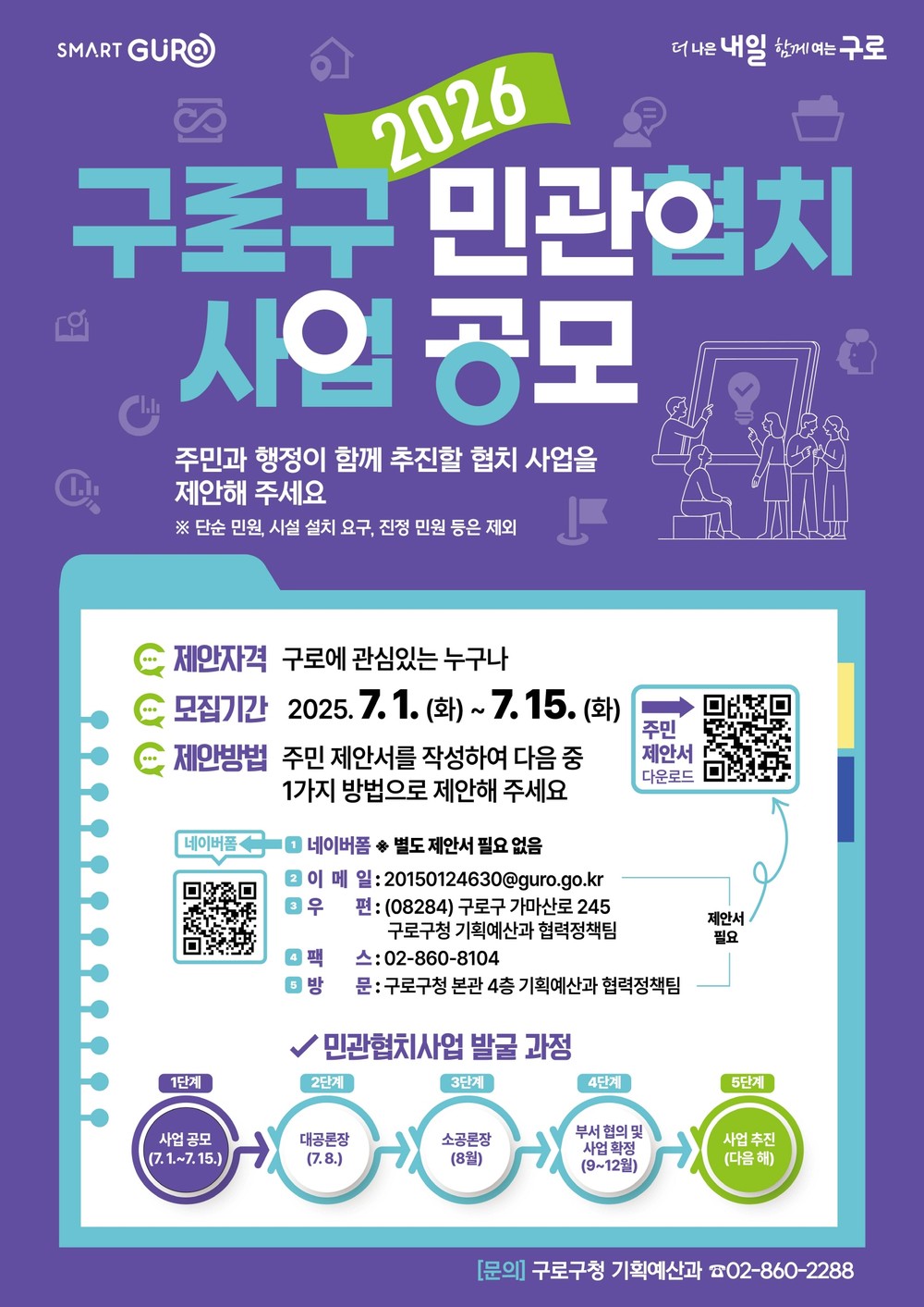 구로구, ‘2026 민관협치 사업’ 주민 제안서 접수