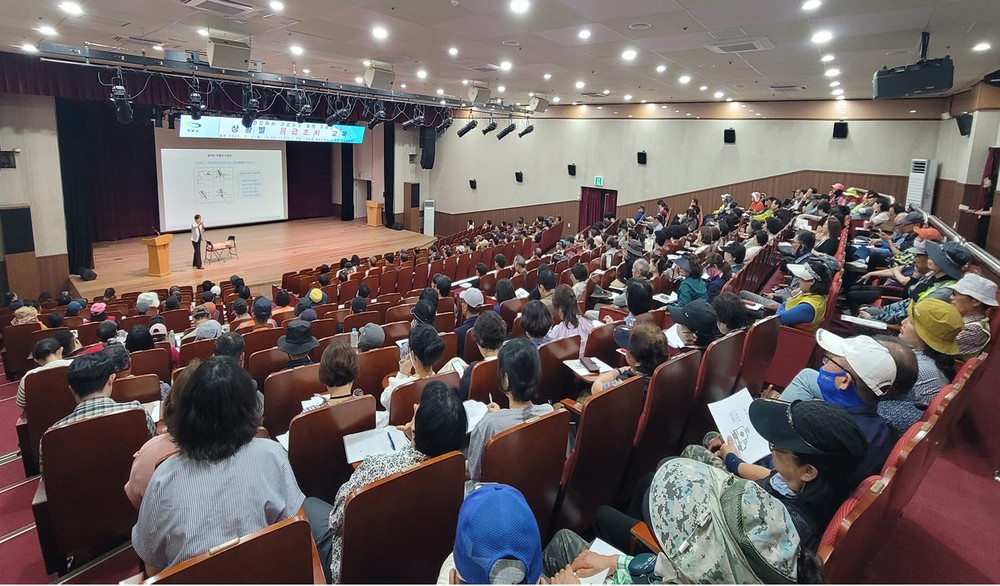 기장군, 현업 근로자 285명 대상 ‘상황별 응급조치’ 교육 실시
