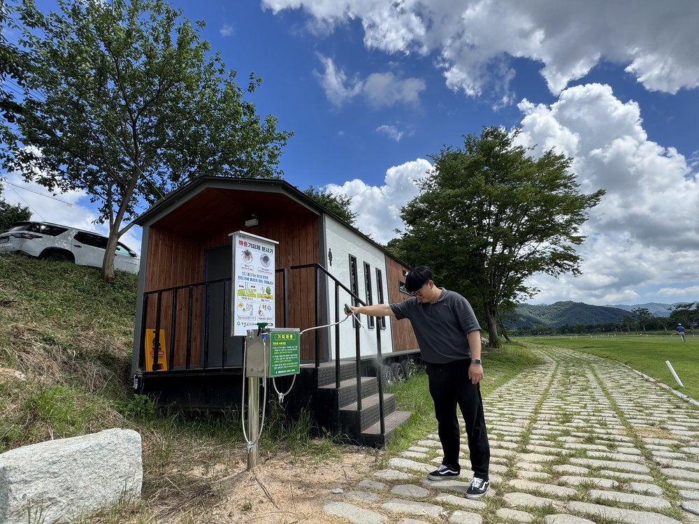 장흥군 “운동 전 ‘한 번 뿌리기’로 감염병 예방하세요”