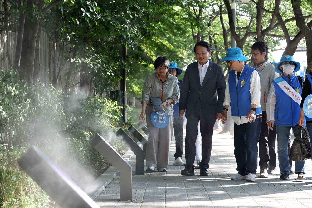 인천 동구, 폭염저감시설(쿨링포그) 설치 및 운영