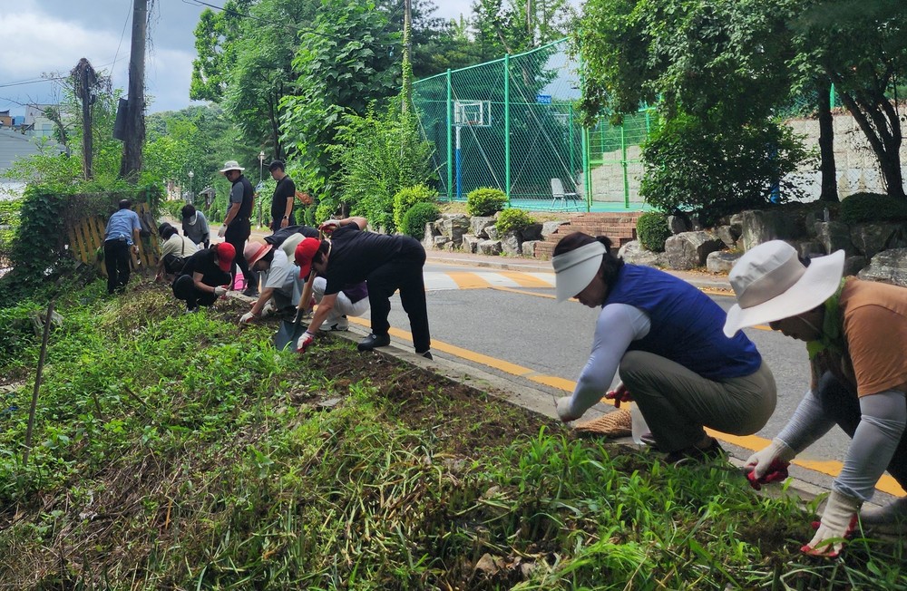 과천시 과천동, 마을 곳곳 꽃심고 환경 정비 나서