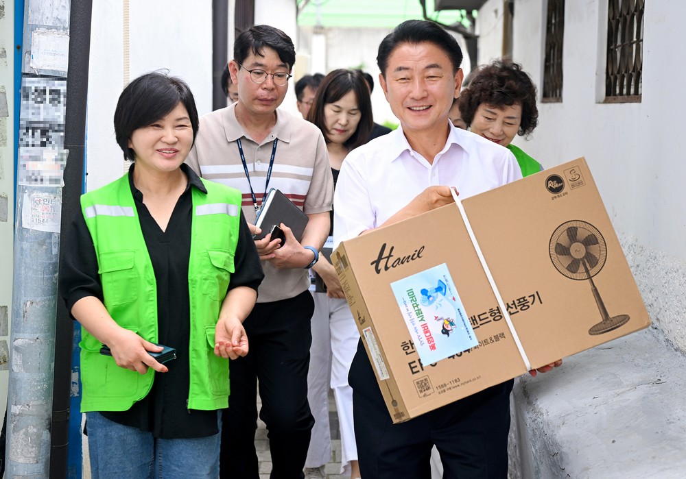 의정부시, 호원1동 취약가구‧쉼터 조성 현장 방문해 생활불편 점검