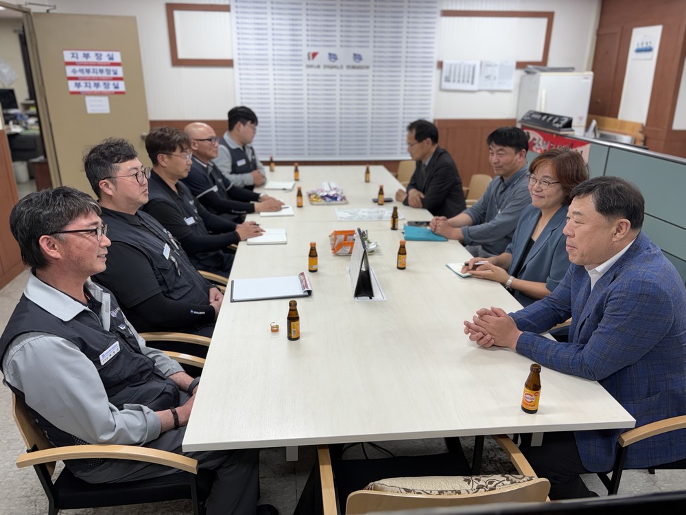 김종훈 동구청장 HD현대중공업 노사 방문