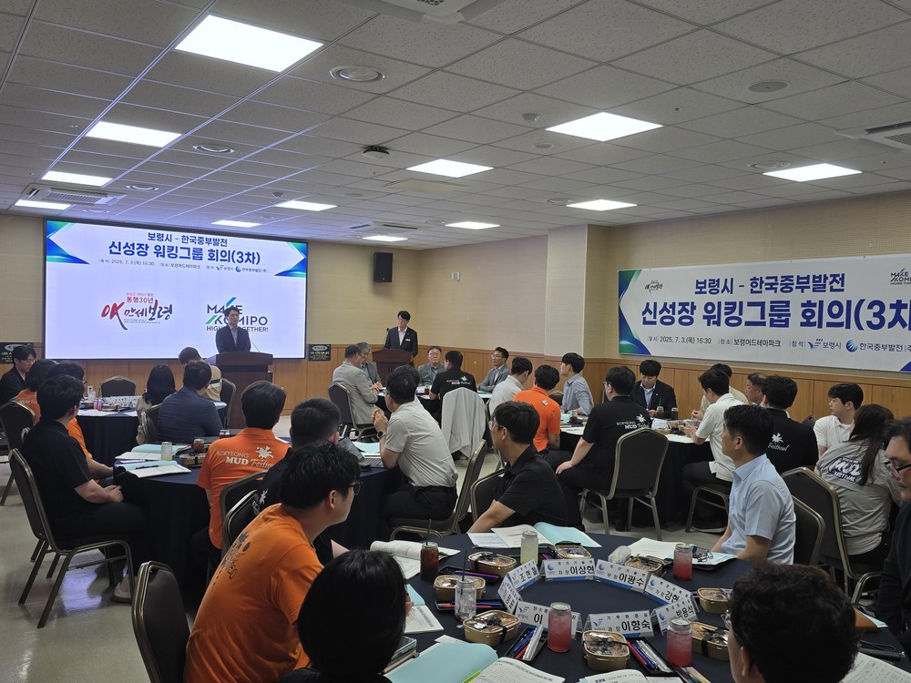 보령시-한국중부발전, 에너지신산업 육성 위한 신성장 워킹그룹 제3차 회의 개최