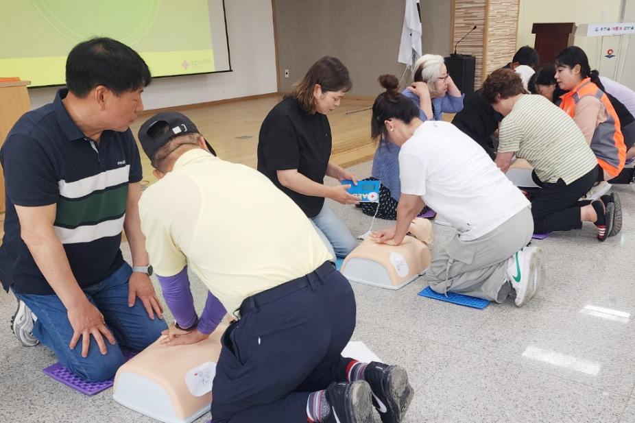 옹진군, 연평면 심폐소생술 등 응급처치 교육 실시