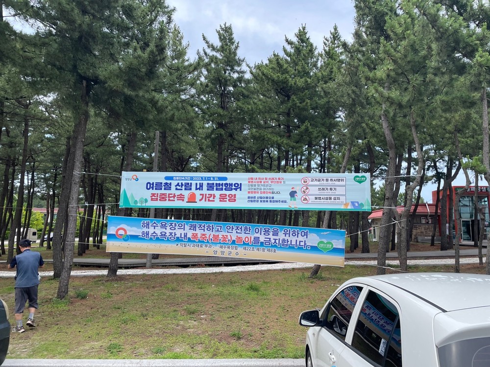 양양군, 여름철 산림 내 불법행위 집중 단속 실시