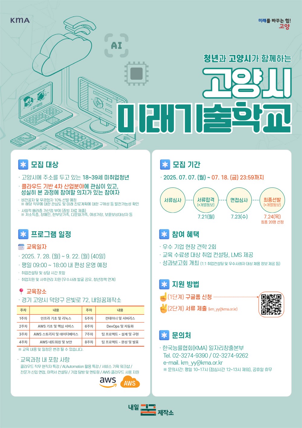 고양시‘미래기술학교’교육생 모집⋯4차산업 전문인력 양성