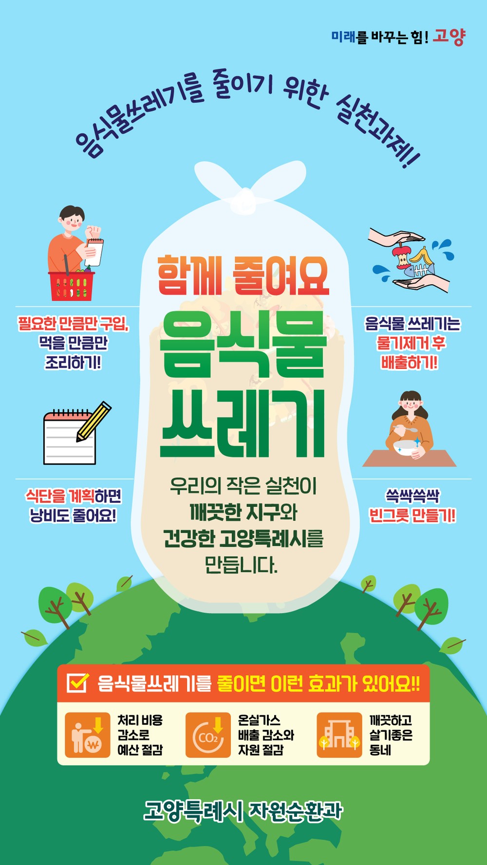 고양시, 음식물쓰레기 줄이기 안내·외국인 대상 홍보 강화