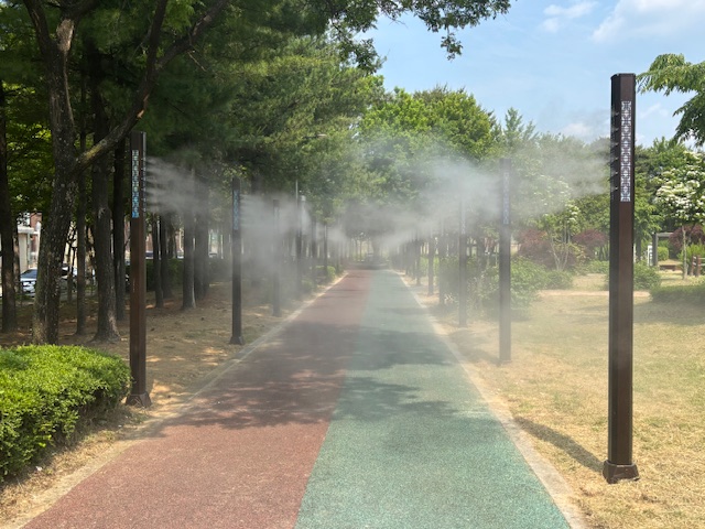 동두천시, 여름철 맞이 수경시설 및 안개분사기 운영 돌입