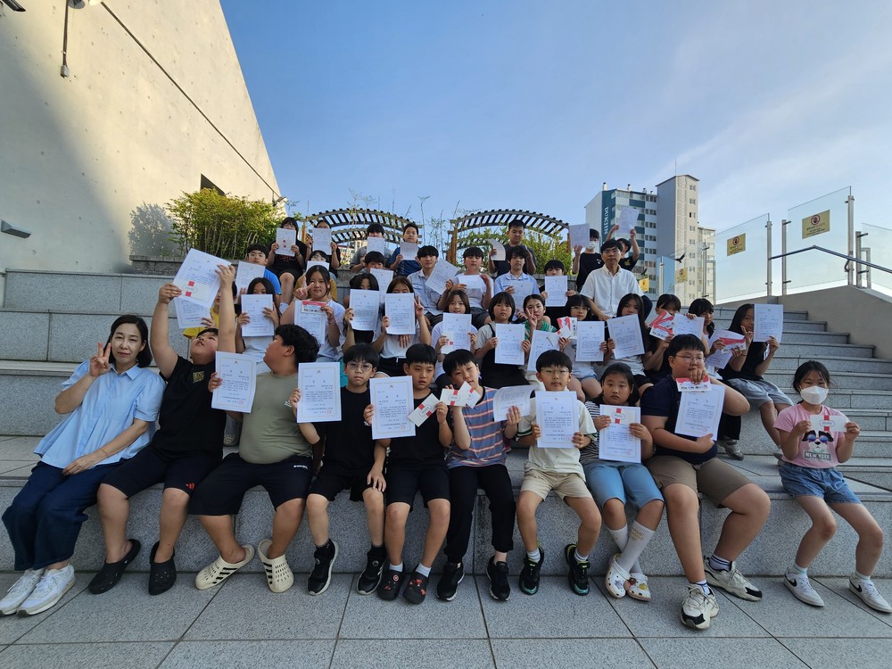 고성군청소년방과후아카데미, 제6회 고성예총 서예대회 참가자 전원 수상 쾌거