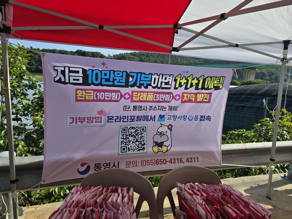 통영시, 수국과 함께 고향사랑을 꽃피우세요!