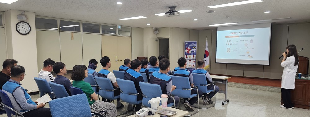 고성군보건소, 사업장 이동 건강클리닉 운영
