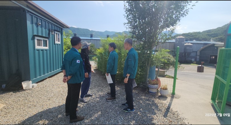 김신호 양산부시장, 축산농가 폭염대비 현장점검