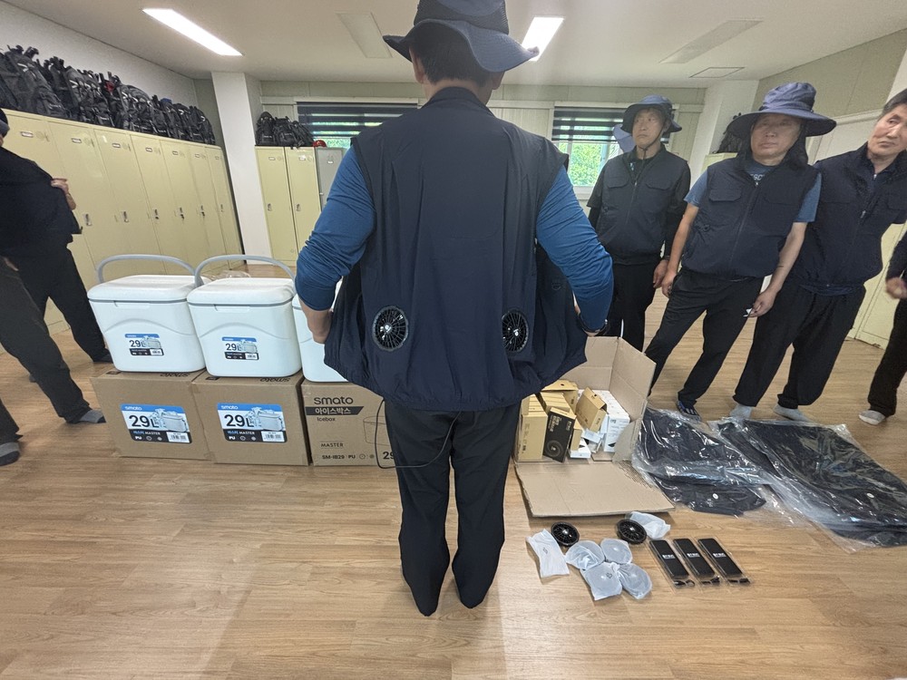 강화군, 산림 근로자에 냉방 장비 ․ 탄력 근무로 ‘폭염 방패막’