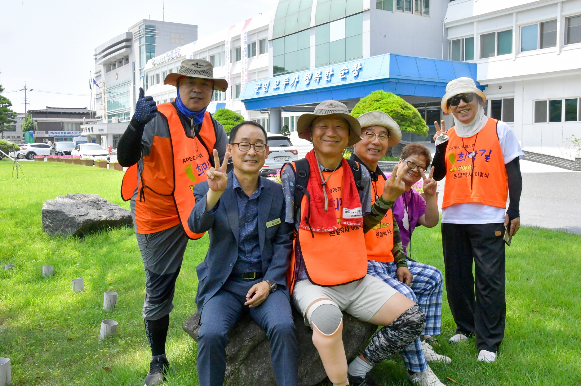"왼발 하나로 희망을 걷는다" 이범식 박사, 순창군 도착