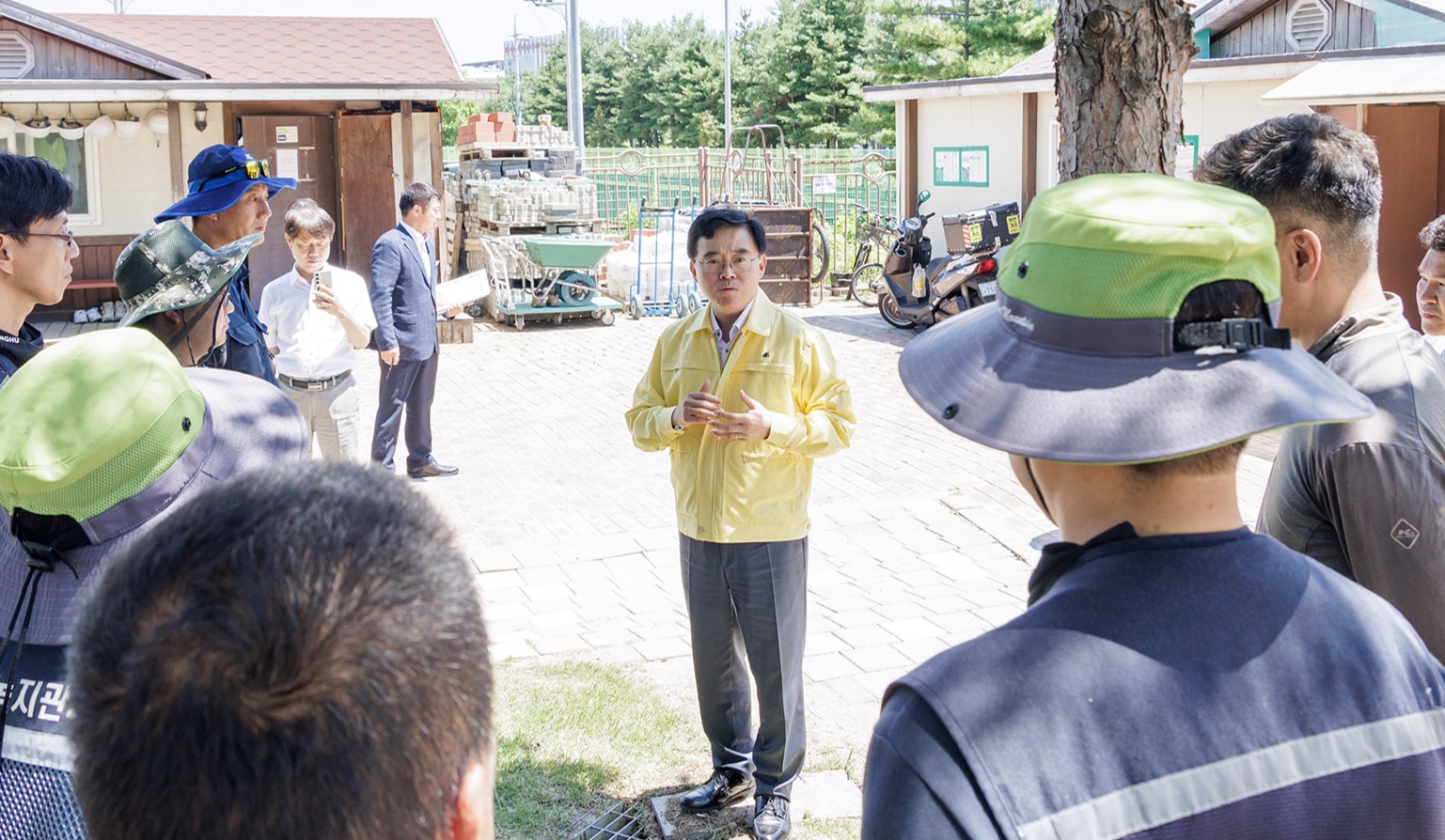 폭염 현장 찾은 진교훈 강서구청장