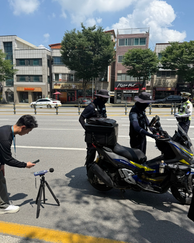 제천시, 운행차 소음 수시점검 실시 … 도심 내 불법소음 차량 집중 단속