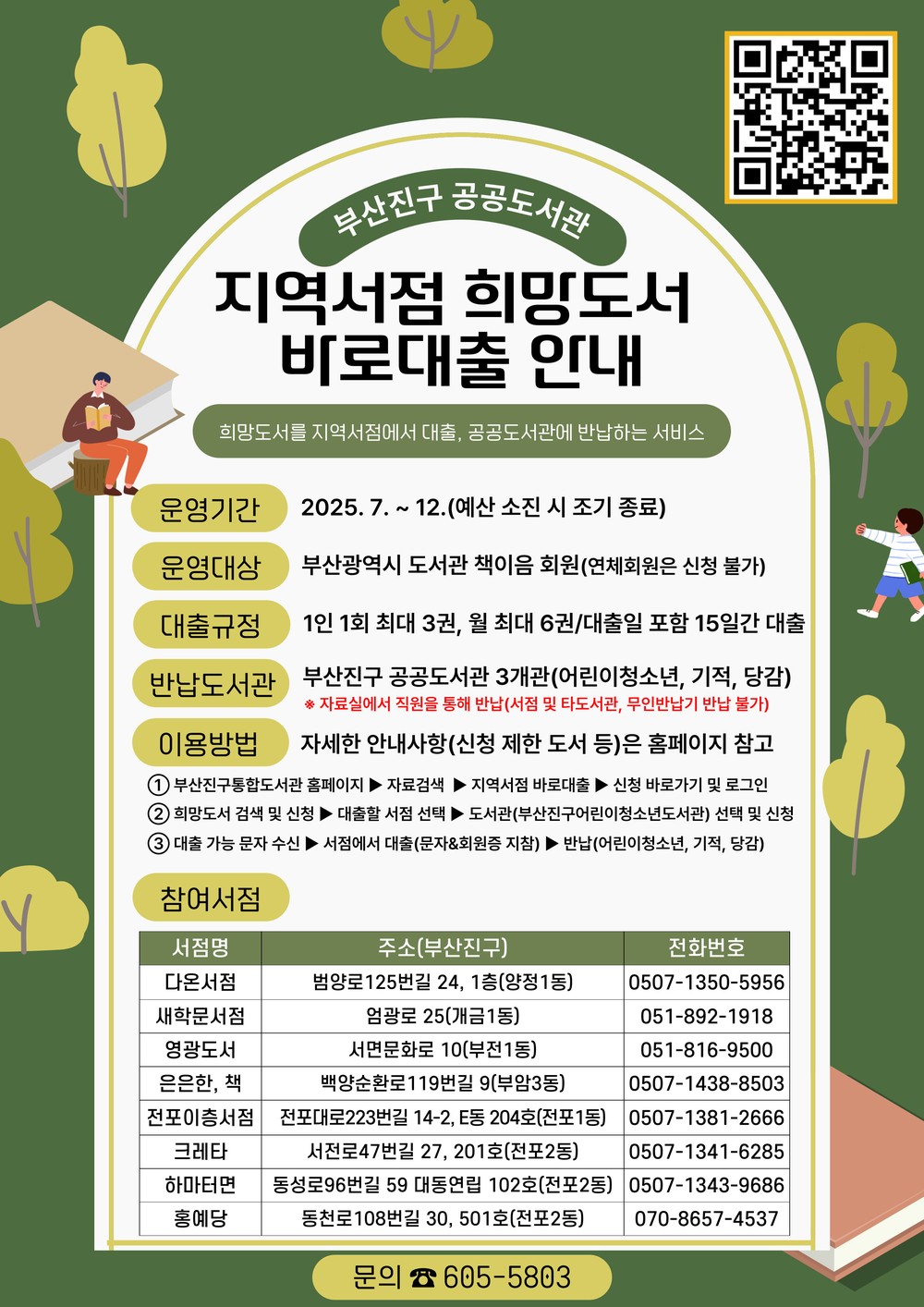 부산진구, 지역서점 희망도서 바로대출 서비스 운영