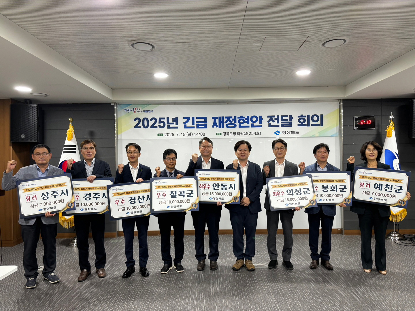 안동시, 도내 신속집행 평가 최우수 영예