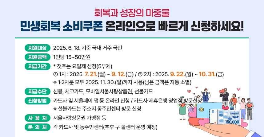 금천구, ‘민생안정 소비쿠폰’ 지급 준비 척척! 지역경제 활성화 박차