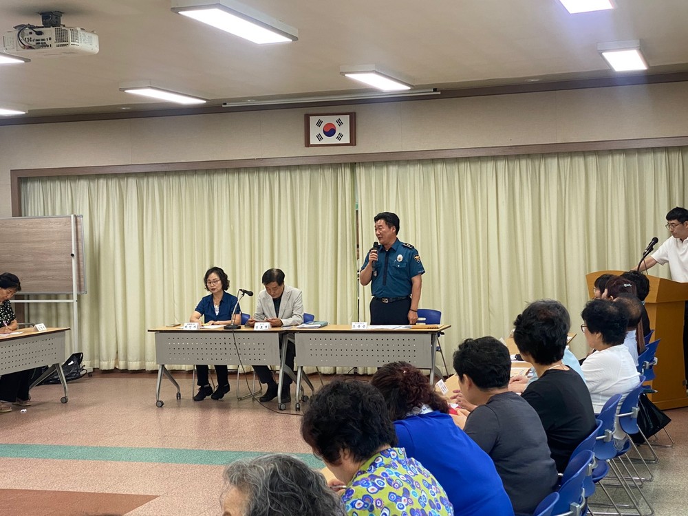 학장동·학장지구대, ‘찾아가는 주민참여 치안 설명회’ 개최