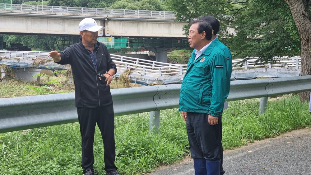 최민호 시장, 집중호우 대응 긴급 현장점검