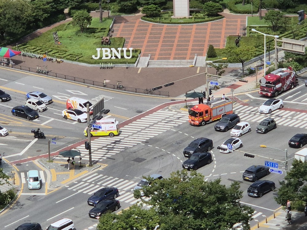 “병원 이송 4분 37초 단축!” 전북소방, 우선신호제어시스템 성과 뚜렷