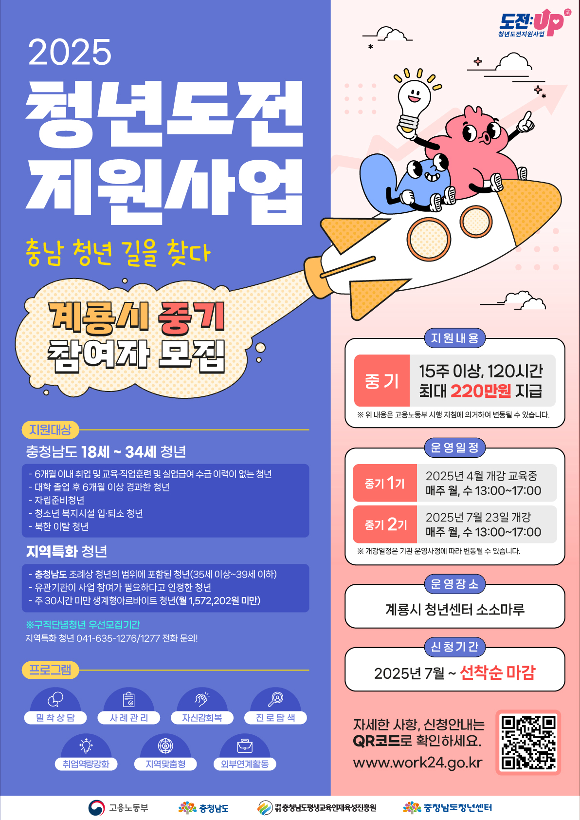 계룡시, ‘청년도전지원사업’ 하반기 참여자 추가 모집