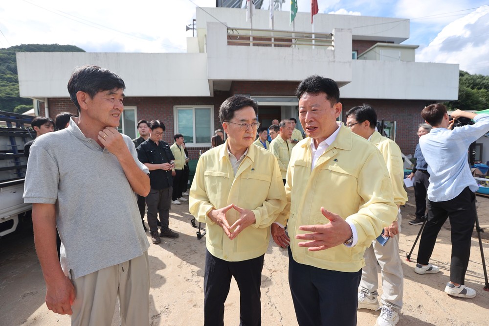 김동연 경기도지사, 가평군 수해현장 2차 방문