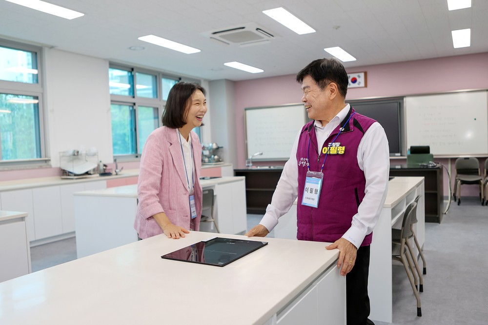 이필형 동대문구청장, 청량중 그린스마트 미래학교 준공식 참석