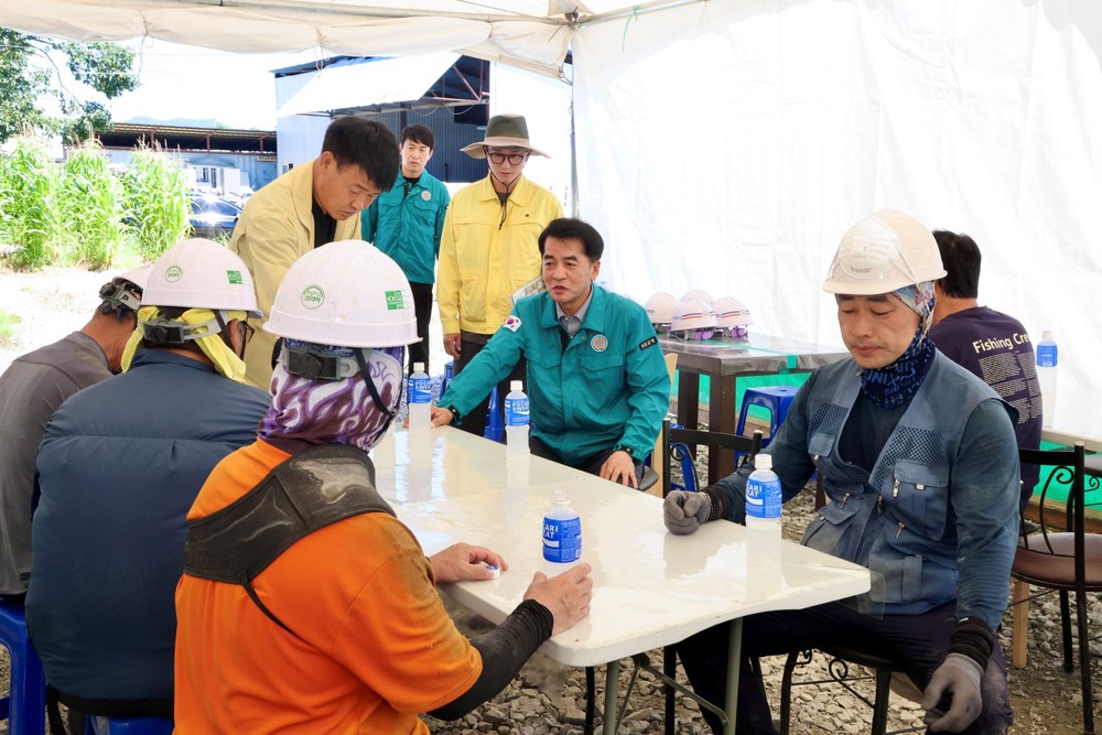 최재형 보은군수, 주말에도 폭염 대비 긴급 현장점검 나서