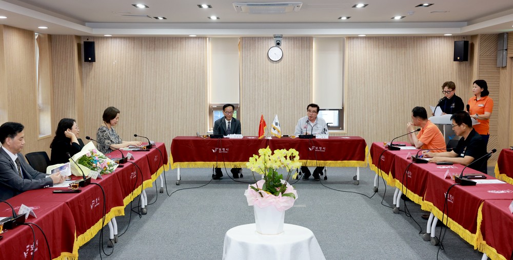보령시, 자매도시 중국 상해시 청포구 대표단 접견