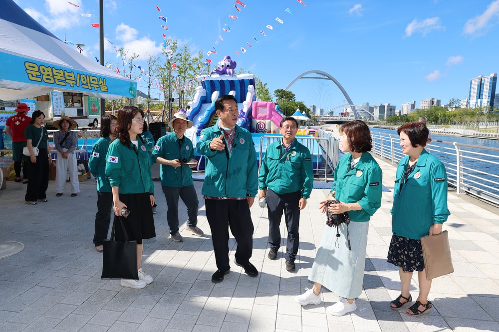 부산 중구, 북항 어린이 물놀이장 현장 점검 실시