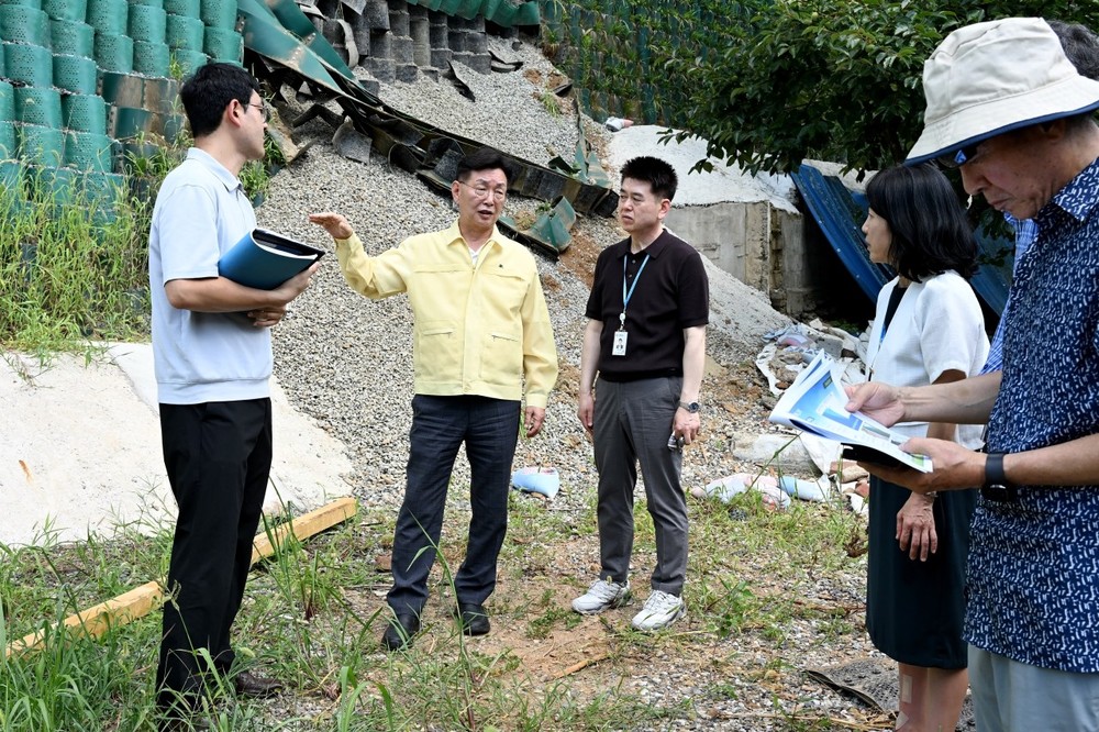 김제선 청장, 호우 피해·폭염 우려지역 현장 점검