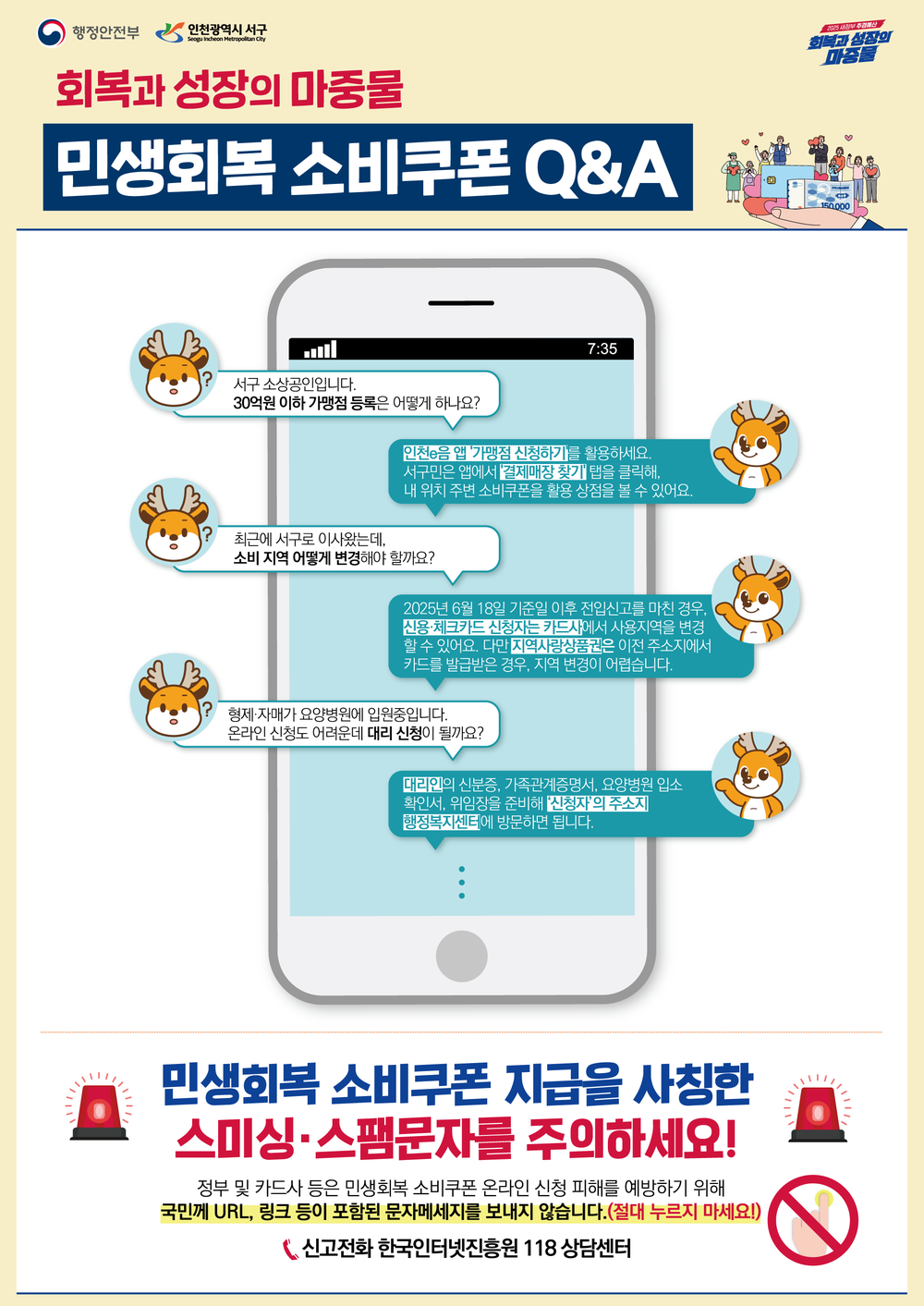 인천 서구 소비쿠폰 콜센터, 가장 많이 묻는 질문은...“가맹점 어디에요?”
