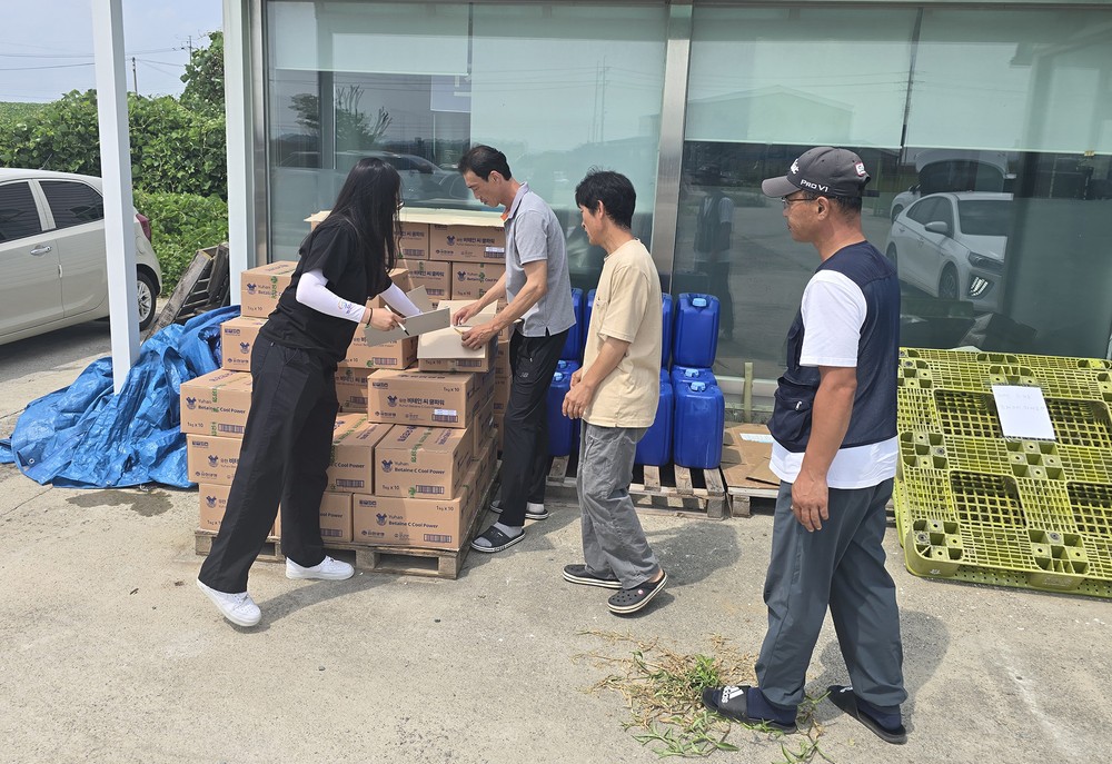 서산시, 양돈·양계 고온스트레스 완화제 1천9백 포 긴급 공급