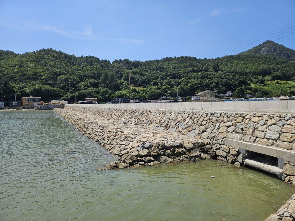 고흥군, 도화 지죽방파제 재해위험지구 정비사업 완료