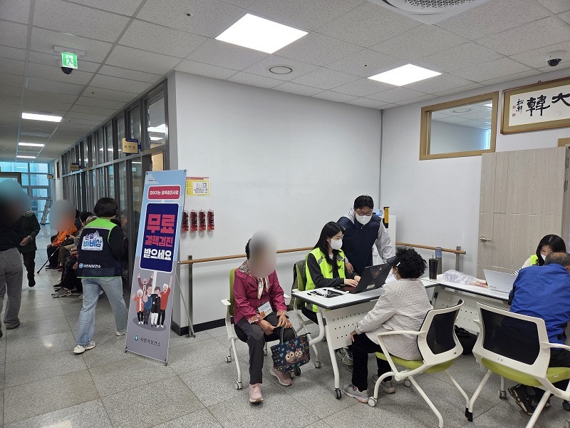 사천시보건소, 재가노인복지시설 대상 ‘찾아가는 결핵검진’ 실시