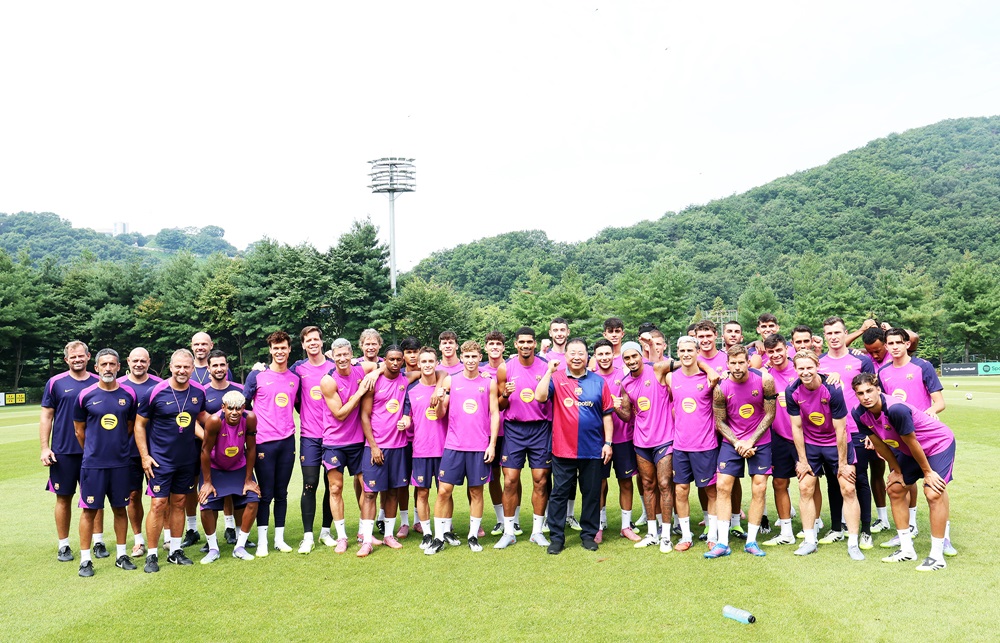 세계적 명문 구단 FC바르셀로나, 파주축구국가대표훈련원(NFC)에서 3일간 공식훈련 진행