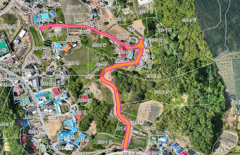 논산시, 지적재조사로 정비하는 사유지 마을길
