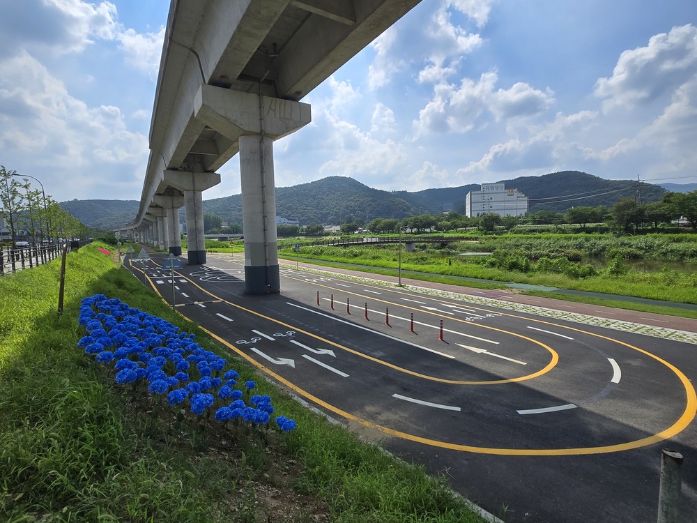 용인특례시 처인구, 경안천 자전거 연습장 조성