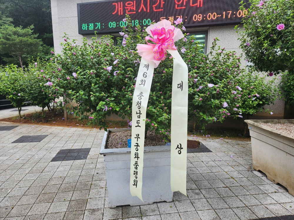 보령시, 제6회 충청남도 무궁화 우수분화 품평회 대상 수상