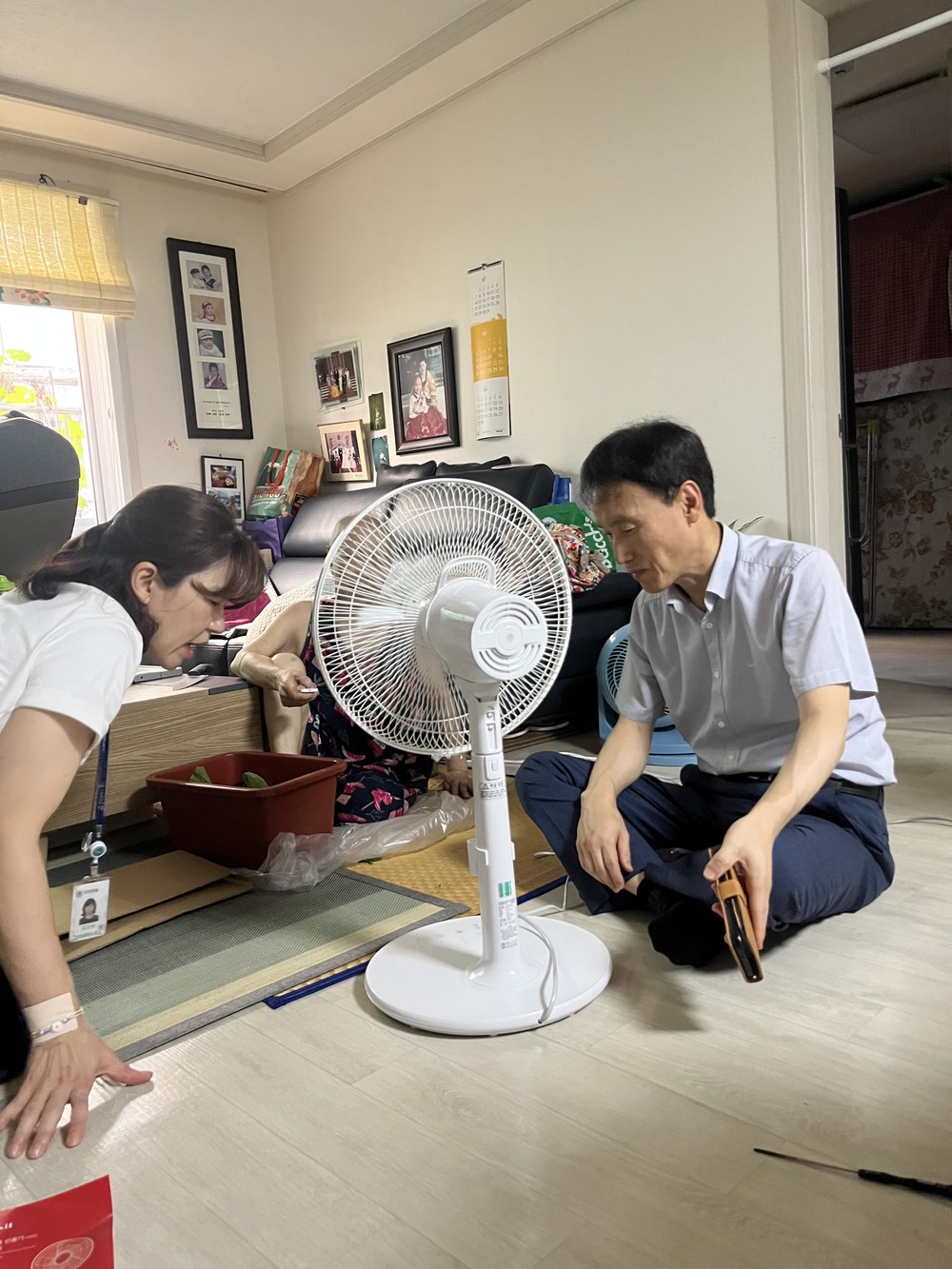 동구 송림4동, 폭염취약계층에 선풍기 전달
