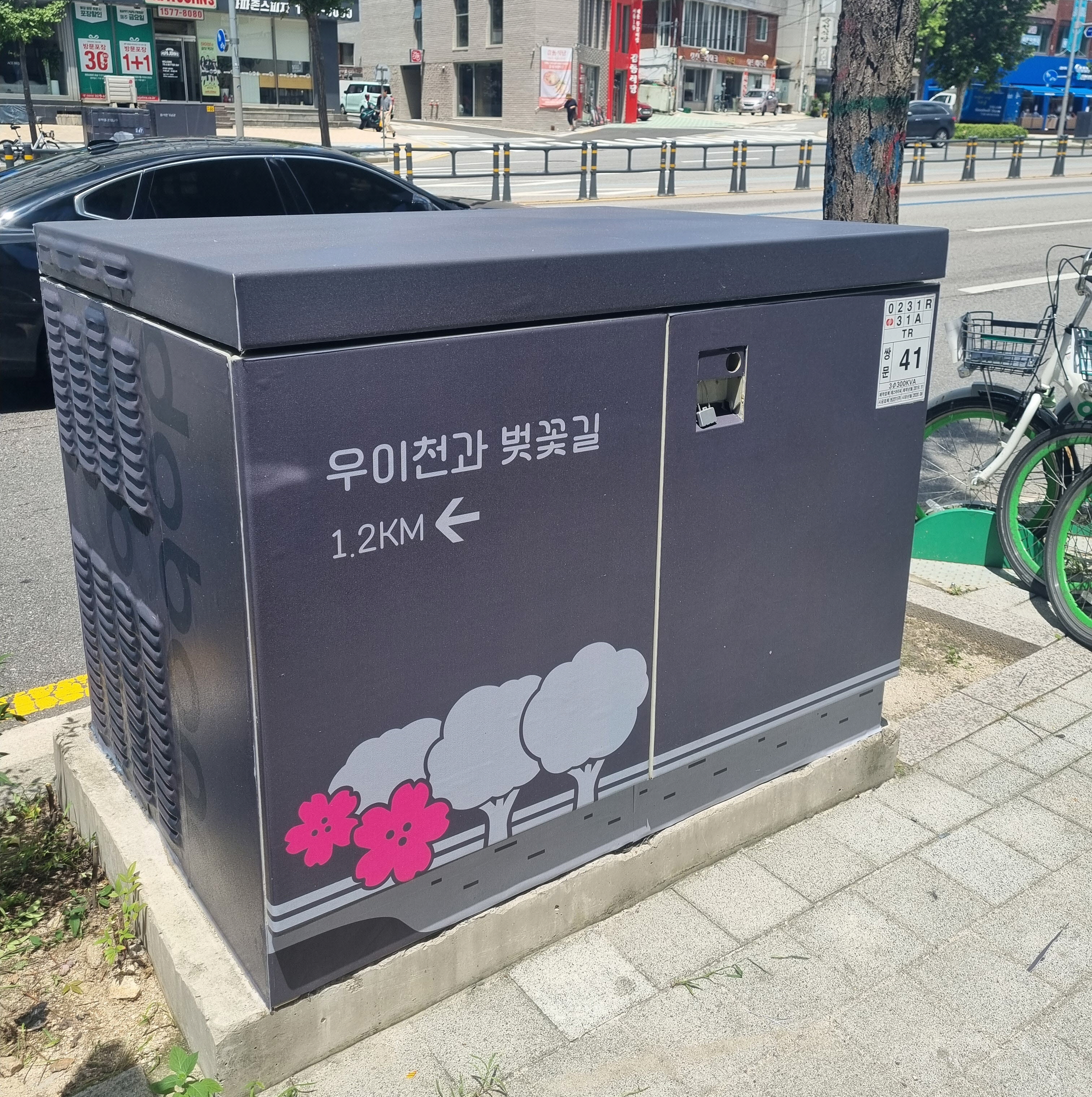 도봉구, 정의여중입구사거리~방학사거리 한전 지상기기 디자인 개선