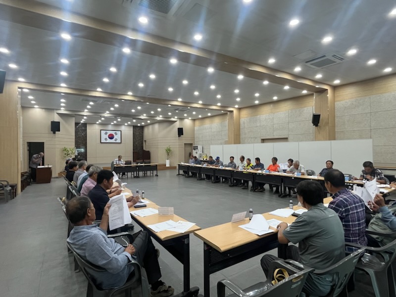 강화군 교동면 노인회, 8월 정기 회의 개최